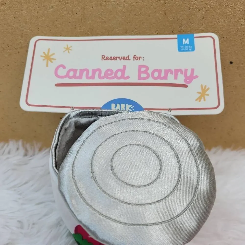 Bark Slobber Spray Canned Barry Sauce Dog Toy Size Med 20-50 LBS NWT